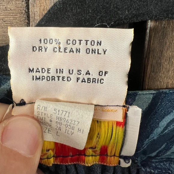 Gene Ewing Bis Vintage Boho Smocked Wrinkled Rich Denim Jacket Size Large - Picture 5 of 8